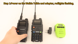 ABBREE Bluetooth Wireless Microphone Speaker MIC For Baofeng UV-5R BF-888S UV 5RH 21 Pro Quansheng UV-K5 UV-K5(8) Walkie Talkie Two Way Radio