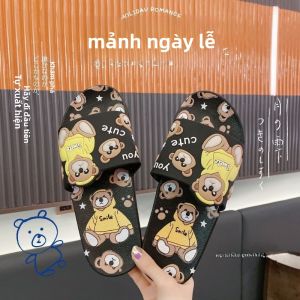 Dép Xỏ Ngón Đế Phẳng Mùa Hè Cho Nữ Đi Biển Chống Trượt Dễ Thương Đế PVC Đế Phẳng Đế Xuồng Đế Bằng Đế Cao Su Đế EVA