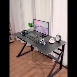 [ในสต็อก]โต๊ะคอม โต๊ะเกมมิ่ง 100/120/140cm ขาโลหะที่มั่นคง อเนกประสงค์ Esports