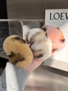 Delicate Rabbit Fur Mini Hair Clips Stylish Horse Tail Clip Anti-Sagging Plush Hair Accessories for Women