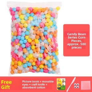 Magic Corn Kernels DIY Stickiness Joy Creative Building Blocks Toy Kit for Kindergarten Handcraft Making Materials Parent-Child Play
