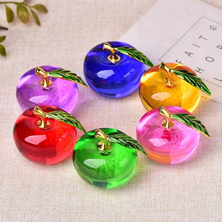 réponse à @asadullahexe... Đồ Trang Trí Bằng Kính Màu Hình Quả Táo Thạch Anh Pha Lê Trang Trí Nhà ...