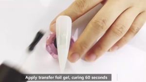 Venalisa Nail Foil Glue Gel Strong Adhesion for Foil Art Stickers Soak off LED Gel Polish Compatible Nail Art Transfer Gel