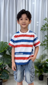 Boys T-shirt + Cargo Jeans 2026 New Style Sports Set 2-Piece Cotton T-Shirt Outfit