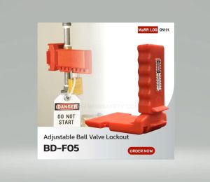 อุปกรณ์ล็อควาล์วนิรภัย ADJUSTABLE BALL VALVE LOCKOUT Suitable for 13 mm. BD-F05 (1ชุด/กล่อง)