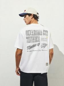 Jack Jones | Embroidered Printed Cotton Mens T-Shirt