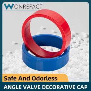 Hot And Cold Red And Blue Shower Decorative Cover Split Bathroom Decorative Cover Faucet Decorative Cover Bathroom Angle Valve Decorative Cover Durable 红蓝淋浴装饰盖