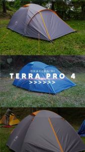 Dhaulagiri Tenda TERRA 4 Pro Terbaru Original kapasitas 4 orang Frame Alloy Double Layer