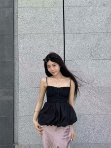 Lin Eighteen Long Silk Smooth Skin-Friendly Asymmetrical Draped Skirt Acetate Material Commute Style Pure Color Summer 2024