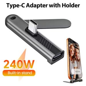 240W 5A Type-C Hidden Mobile Phone Charging Stand  Data Transfer Charge Converter for iPhone16 17 Xiaomi