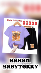 TUNG TUNG SAHUR SETELAN KAOS ANAK LAKI DAN PEREMPUAN USIA 1-10 TAHUN