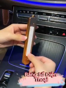 Thanh dán số điện thoại để taplo xe ô tô dạ quang