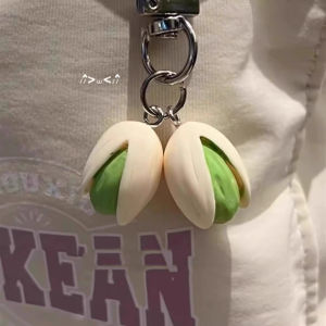 Funny Bag Pendant Keychain Car Keychains Cute Food Series Pendant Pistachio Charms Keychain