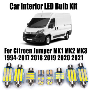 Canbus LED Interior Map Dome Light Indoor Reading Bulbs Kit For Citroen Jumper MK1 MK2 MK3 1994-2019 2020 2021 Car Accessories