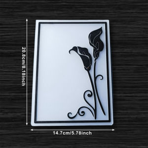 Background design of horseshoe lotus embossing template embossed craft paper folder DIY scrapbook transparent 2D texture card