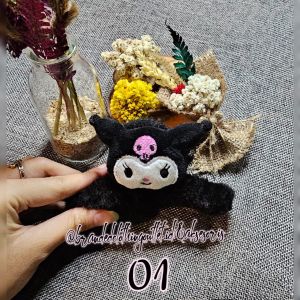 JEPIT RAMBUT SANRIO KOREA IMPORT 12CM / JEDAI BULU HALUS JUMBO / JEPIT RAMBUT KARAKTER BONEKA / CUTE FUR HAIR CLIPS / BRS2810