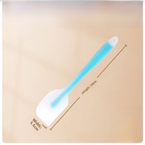 Food Grade Silicone Baking Tool Integrated Scraper Cream Cake Spreader Heat Resistant Small Scoop Kitchen Gadget