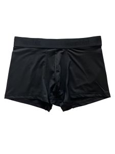 กางเกงบ็อกเซอร์ชายผ้าไหมน้ำแข็งระบายอากาศได้ดีแห้งเร็วสำหรับฤดูร้อน กางเกงบ็อกเซอร์ทรงหัวเหลี่ยมสีพื้นสำหรับวิ่งและออกกำลังกาย ไซส์ใหญ่ ผ้าไนลอน