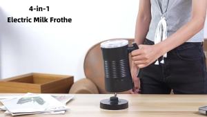 Electric Milk Frother Milk Foam Machine For Coffee Cappuccino Latte 4 in 1 Hot and Cold Foam Maker Automatic Milk Frother Foamer