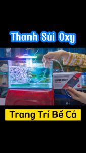 Thanh sủi đá oxy siêu mịn cho bể cá cảnh (10cm đến 100cm)