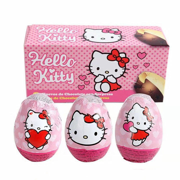 In Stock Italy Import Snack Hello Kitty Funny Toy Coco Fat Milk Chocolate Surprise Egg Birthday Gift Lazada Lazada PH