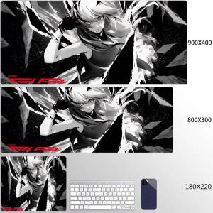 Bandai | XXL Mouse Pad YUki Aim Gaming Speed Mouse Mat Game Premium Anime Girl Mousepad Professional E-Sports Gamer Desk Mat Keyboard Mat