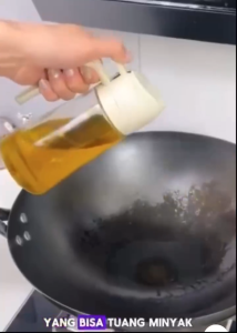 Botol Minyak Kaca Spray 2IN1 Tempat Dispenser Minyak Goreng Semprot Anti Tumpah/Botol Minyak Semprot Serbaguna