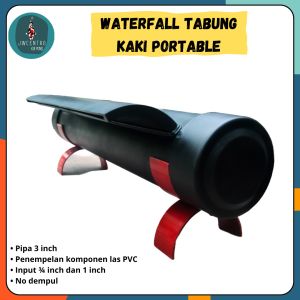 waterfall kolam koi portable kaki merah 50 cm