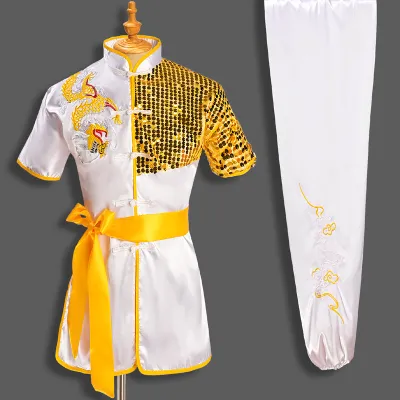 Martial Arts Costume Performance Costume Kung Fu Martial Arts Practice Costume Adult Men Chinese Style Martial Arts Exercise Clothing Racing Suit Suit Female