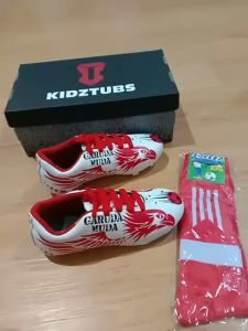 KIDZTUBS Sepatu Bola Anak Paket Komplit Sepatu Bola Tas Skin Deker Kaos Kaki Usia 6-10 Tahun Size 28 29 30 31 32 33 34 35 36 37 KDZ1433010325