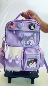 [YL39118 IKUN&Stalla] กระเป๋านักเรียนสำหรับชั้นประถม1-6 ทนทานกันน้ำ ใส่ล้อลากได้ แถมการ์ดรูป พร้อมส่งจากไทย