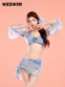 2025 New Style Womens Bikini Swimsuit Vest Top No Steel Ring Cover up Date Photo Small Chest Beautiful Holiday Dress