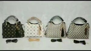 Calviero Collection G2970 TAS HAND BAG WANITA SELEMPANG IMPORT MOTIF MONOGRAM ELEGAN 1KG MUAT 2PCS