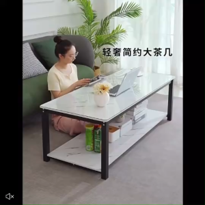 โต๊ะกลางโซฟาลายหินอ่อนกระจก โต๊ะกาแฟ Coffee Table ตกแต่งบ้าน หรูหราวัสดุพรีเมียม สไตล์โมเดิร์น