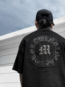 Retro American Streetwear Loose Fit Short Sleeve Mens Suede T-Shirt Casual Minimalist High Street Trend Youth Summer Breathable