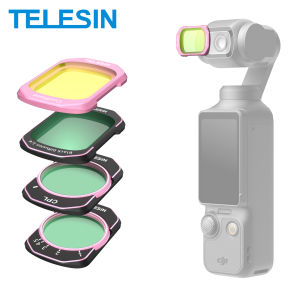 TELESIN | TELESIN CPL VND Black Diffusion 1/4 Cool ROSE Wide Angel Filter For DJI OSMO Pocket 4 3 HD Opitical Glass Lens Filter Kit Set
