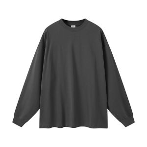 Basic Autumn Spring Cotton Long Sleeve T-Shirt