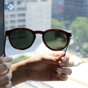 EO Sunwear Sonja Round Plastic Full Rim Polarized UV Protection Sunglasses for Men & Women