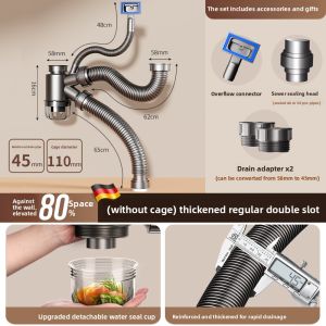 SUNINLIFE | Deodorizing Drain Fittings Sink Kit