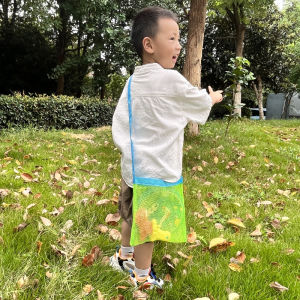 Large Capacity Mesh Beach Bag Childrens Bath Toys Storage Bag Outdoor Sand Playing Tools Travel Swimming Single Shoulder Bag