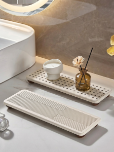 Baroquehouse | Water Absorbent Diatomite Tray Bathroom Organizer