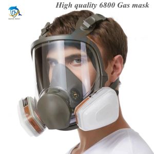 6800 Anti-Fog Gas Mask Industrial Paint Spray Vaccination Safety Work Dust Filter Full Face Protection with Formaldehyde