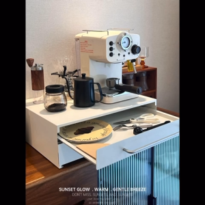 ●SG Stock● Coffee Machine Holder Coffee Machine Stands Metal Drawer Coffee Capsule Storage Drawer Instant Powder Drink Storage Countertop Organizer Rack Kitchen Rack Microwave Oven Holder Oven Stand Oven Rack Rice Cooker Stand Rack Air Fryer Holder