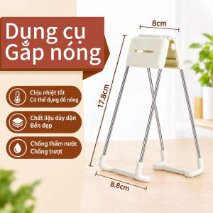 Dụng cụ Gắp Đồ Nóng Kẹp Inox Chữ V Chống Bỏng Tiện Lợi
