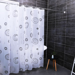 ม่านอาบน้ำในห้องน้ำชุดผ้ากันน้ำม่านกั้นห้องแบบไม่เจาะรูม่านกั้นห้องอาบน้ำกันเชื้อราระดับไฮเอนด์ม่านแขวนม่านห้องน้ำ