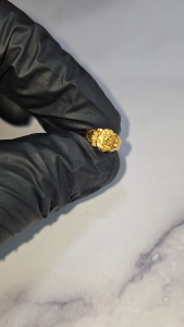 0.26GM-916 GOLD BOY BABY RING-916 BANGLE-916 INDIAN BABY RING-916 GOLD-916 BABY CINCIN-916 BOY BABY CINCIN-916 BABY RING-916 BABY ADJUSTABLE RING-916 BORN BABY RING-916 EMAS-MAANOH PATHER