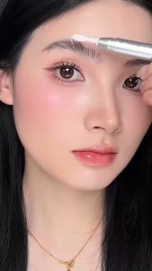 Focallure Pro-set Bút kẻ lông mày dạng sáp 2-in-1 không thấm nước lâu trôi Bàn chải tích hợp Nhẹ Không bết dính Tạo hình Lông mày tự nhiên Không bong tróc Không có cặn Không màu