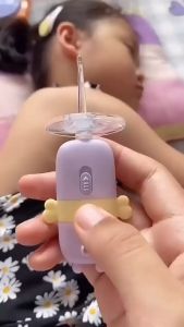 【Life Shop】Ear Cleaning Tool With Light Cartoon Design Earpickear Ear Spoon Cleaning Earwax LED Light Alat Pembersih Telinga Elektrik ES815