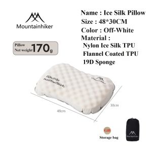 Mountainhiker | MOUNTAINHIKER Camping Inflatable Pillow Portable Ultralight NapTravel Hiking Air Sleeping Pillow for Neck and Lumbar Support