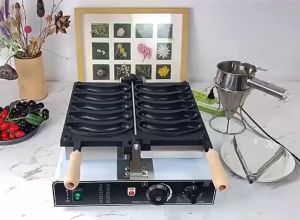 Máy làm bánh hình chuối vàng nhân phô mai siêu cute